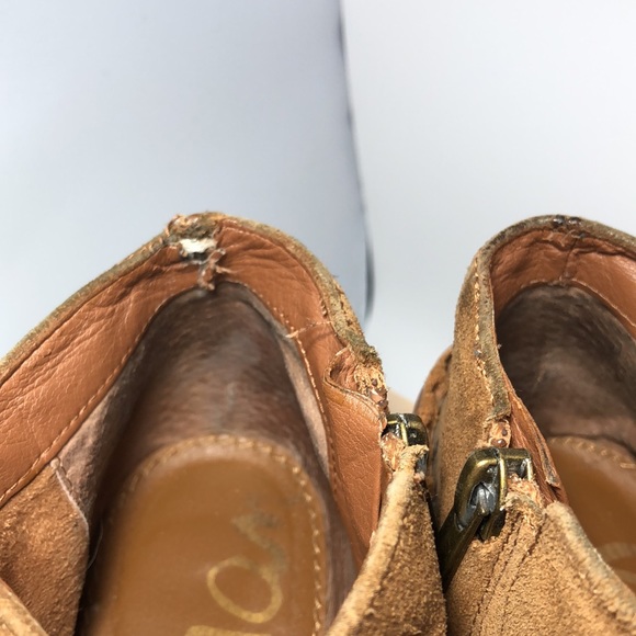 Sam Edelman Tan Moto Booties, size 7.5 - Picture 6 of 8